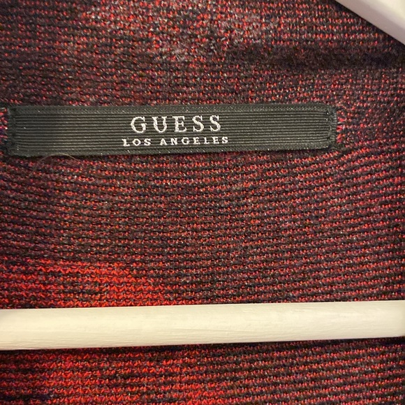 Guess, black, grey and red cardigan, size L - Picture 4 of 7